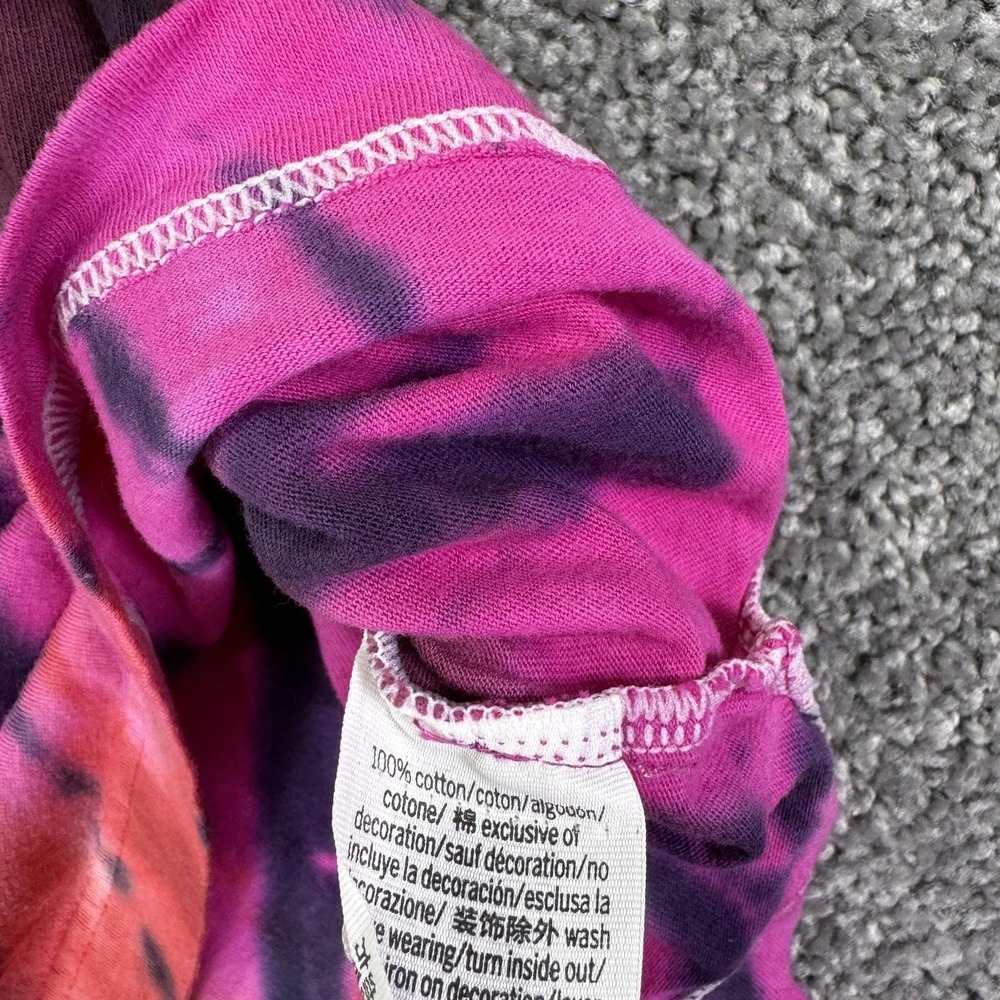 PINK Victoria's Secret Shirt Womens Large Tie Dye Long Sleeve Logo Casual - Picture 6 of 6